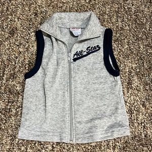 Boys All-Star Sleeveless Zip Up